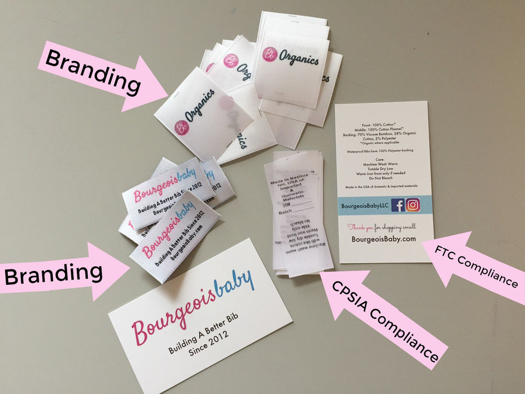 What the Tags and Labels Mean On Our Designer Baby Bibs