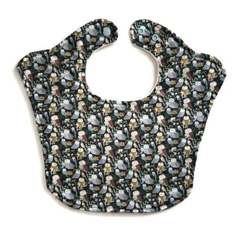 Earthy Owls Original Baby Bib