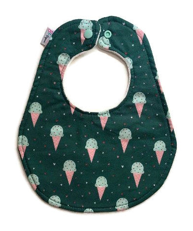 Mint Chocolate Chip Organic Newborn Bib