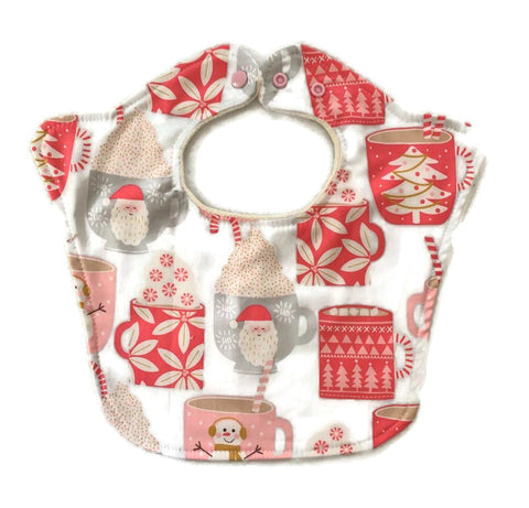 Santa's Mug Christmas Baby Bib