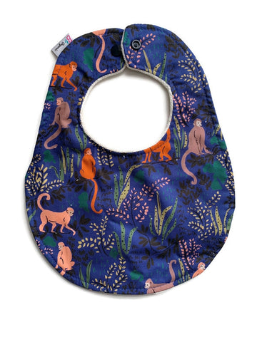 Tranquil Monkeys Organic Newborn Bib Studio Second