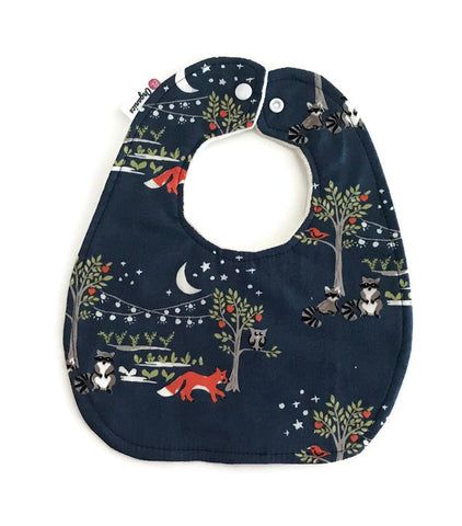 Organic Night Garden Newborn Baby Bib
